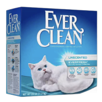 铂钻（EverClean）美国进口 膨润土猫砂 活性碳净味科技清香低敏低尘猫砂11.3kg猫沙 【蓝标】高效除臭11.3kg/25磅