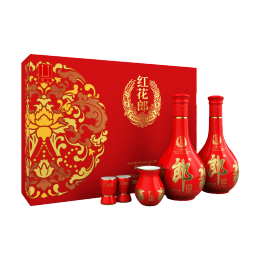 PLUS會員：LANGJIU 郎酒 紅花郎10 53%vol 醬香型白酒 500ml*2瓶 禮盒裝