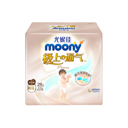 moony 極上通氣系列 嬰兒拉拉褲 XXL28片