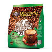 旧街场（OLDTOWN）马来西亚原装进口三合一速溶白咖啡 38g*15条榛果味 
