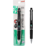 uni 三菱鉛筆 MSXE3-800-05 三合一多功能圓珠筆 黑色桿 0.5mm 單支裝