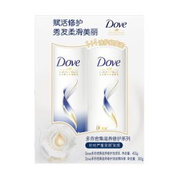 Dove 多芬 密集滋養(yǎng)洗護套裝（洗發(fā)乳400g+護發(fā)素380g+2件贈 洗發(fā)乳袋裝200g）