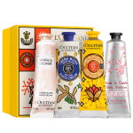 L'OCCITANE 歐舒丹 護手霜禮盒（拿鐵+乳木果+櫻花+橙花各30ml）滋潤女神節(jié)禮物