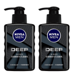NIVEA MEN 妮維雅男士 妮維雅（NIVEA）男士洗面奶保濕收縮毛孔深黑DEEP控油細(xì)致毛孔潔面雙支套裝