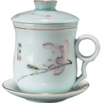 容山堂 茗尚陶瓷茶水分離綠茶杯