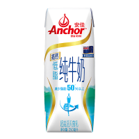 安佳（Anchor）低脂高钙牛奶 250ml*24整箱 新西兰原装进口草饲牛奶 减少50%脂肪