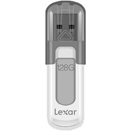 Lexar 雷克沙 JumpDrive V100 128GB USB 3.0 闪存盘,灰色(LJDV100-128ABNL)