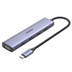 綠聯(lián)Type-C擴展塢雷電4轉(zhuǎn)HDMI拓展塢USB HUB3.0一拖四延長分線器通用蘋果華為華碩筆記本多接口擴展器