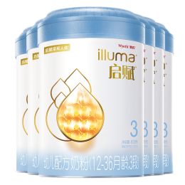 illuma 啟賦 惠氏啟賦（Wyeth illuma）藍(lán)鉆 嬰幼兒配方奶粉 (22年1月產(chǎn)) 藍(lán)鉆3段810g*6罐
