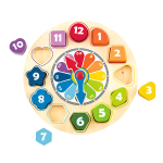 Hape E8043 積木時鐘 13顆粒
