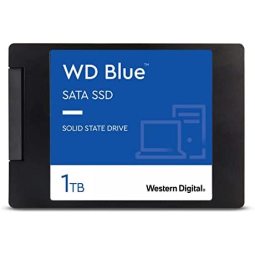 Western Digital 蓝色 3D NAND 内置固态硬盘 2.5 英寸 SATA - 1 TB,蓝色 - 高性能