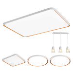 NVC Lighting 雷士照明 檸夢(mèng)系列 客廳吸頂燈+方臥燈+餐吊燈+圓臥燈*2