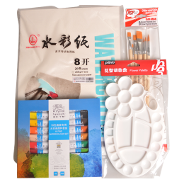WINSOR＆NEWTON 溫莎·牛頓 繪畫套裝 4件套