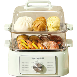 PLUS會(huì)員：Joyoung 九陽 DZ100HG-GZ105 多用途鍋 10L 綠色 不銹鋼蒸片款