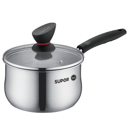 苏泊尔（SUPOR）奶锅316L不锈钢宝宝婴儿辅食锅热牛奶泡面小奶锅电磁炉燃气通用 16厘米 ET16ZBS01 16cm