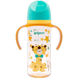贝亲（Pigeon）第3代 双把手PPSU奶瓶 330ml-绅士豹 L号 6个月以上 AA223
