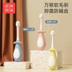 艾咪艾咪軟毛兒童牙刷軟毛寶寶0-12歲訓(xùn)練刷牙裝護(hù)齒牙刷