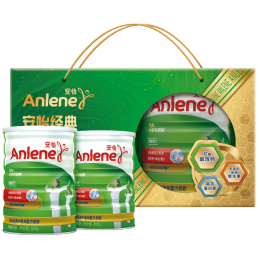 Anlene 安怡 經(jīng)典中老年奶粉 800g*2禮盒裝 含鈣+維生素D 新西蘭進(jìn)口奶源