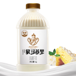 【付定，搶先購！】蘭格格草原酸奶內(nèi)蒙炭燒熟酸奶乳酪酸奶1kg*4