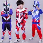 奧特曼衣服男童春裝套裝韓版新款潮男孩洋氣帥氣蜘蛛俠春秋兒童裝