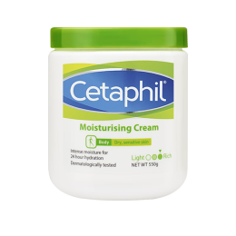 Cetaphil丝塔芙大白罐保湿霜乳霜滋润补水身体乳润肤乳烟酰胺敏感肌适 单罐装规格550g（港版）