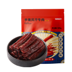 京東京造手撕風(fēng)干牛肉干500g香辣味 量販裝休閑零食肉干肉脯 約6成干偏油