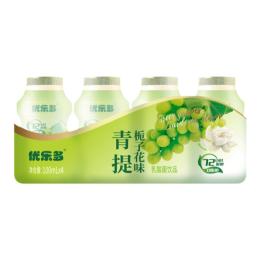 優(yōu)樂多乳酸菌飲品青提梔子花酸奶飲料益生菌牛奶整箱100mlx20瓶