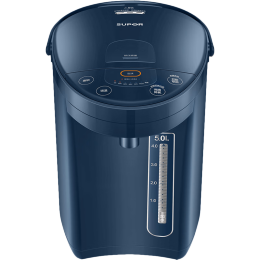PLUS會(huì)員：SUPOR 蘇泊爾 SW-50J66A 保溫電熱水瓶 5L 深藍(lán)色