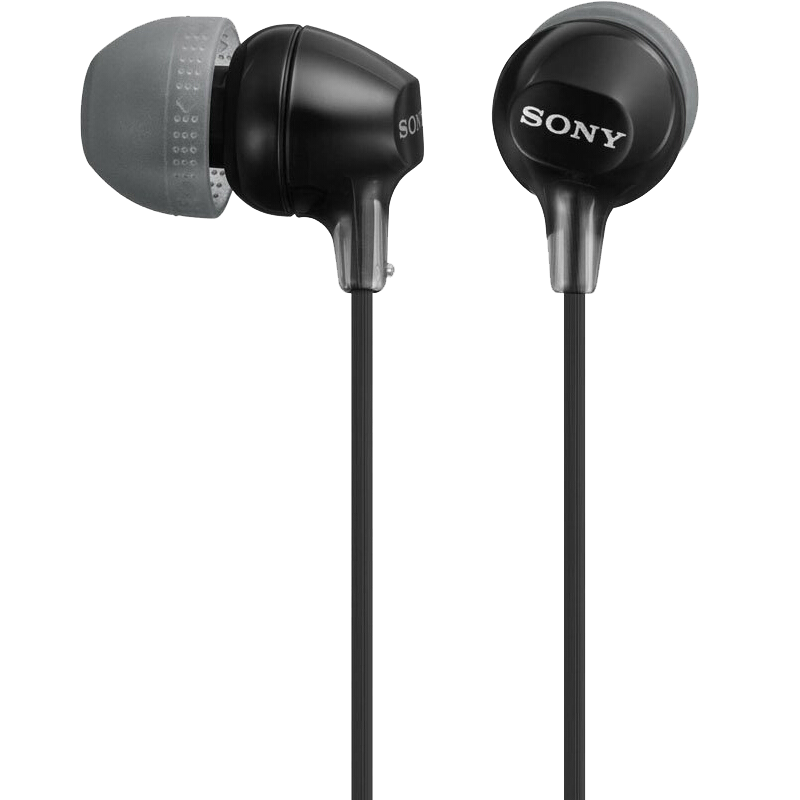 索尼（SONY） MDR-EX15LP 有线耳机3.5mm接口 入耳式耳机 手机音乐耳机 电脑笔记本手机适用 黑色