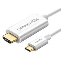 UGREEN 綠聯(lián) MM121 接口轉(zhuǎn)換器 Type-C轉(zhuǎn)HDMI 1.5m 白色