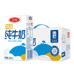 SANYUAN 三元 特品純牛奶250ml*24禮盒裝 EDTM自控牧場 家庭量販裝