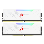 金百達(dá)（KINGBANK）64GB(32GBX2)套裝 DDR5 6400 臺(tái)式機(jī)內(nèi)存條海力士A-die顆粒 白刃RGB燈條 C32 Deepseek硬件