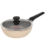 COOKER KING 炊大皇 不粘鍋24cm炒鍋日式炒菜鍋具電磁爐燃氣煤氣灶明火通用B49773