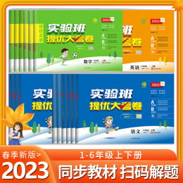 2023春實(shí)驗(yàn)班提優(yōu)大考卷 一二三四五六年級(jí)上下冊(cè)語(yǔ)文數(shù)學(xué)英語(yǔ)人教版蘇教北師大單元期末同步練習(xí)冊(cè)訓(xùn)練學(xué)霸提優(yōu)大試卷測(cè)試卷全套