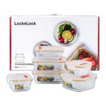 LOCK&LOCK 樂扣樂扣 LLG224S902 保鮮盒套裝 6件套