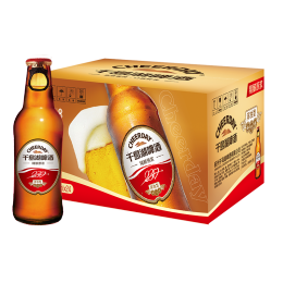 CHEERDAY 千島湖啤酒 千島湖啤酒（CHEERDAY）精釀原漿 9度 230ml*24瓶 整箱裝