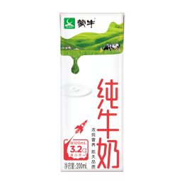 MENGNIU 蒙牛 純牛奶純奶全脂滅菌乳整箱裝 200ml*24盒*2箱