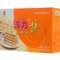波力海苔鸡蛋味蛋卷432g(54g*8)休闲零食糕点饼干营养代餐送礼礼盒