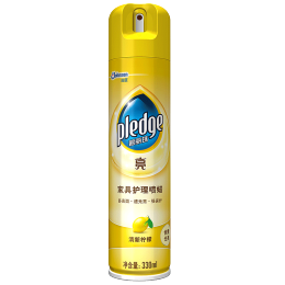 pledge 碧麗珠 亮系列 家具護(hù)理噴蠟 330ml 清新檸檬