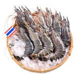 京東超市 海外直采泰國活凍黑虎蝦中號400g (40-50規(guī)格) 16-20只/盒 海鮮