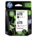HP 惠普 678 L0S24AA 墨盒 黑彩套裝