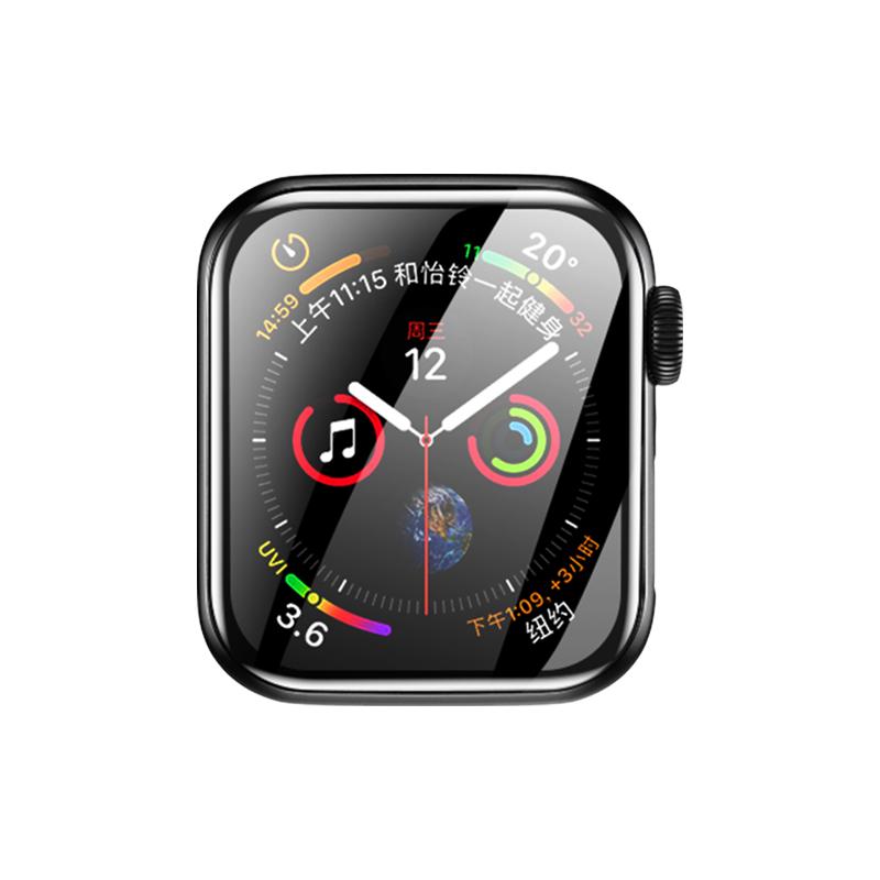 閃魔 適用applewatch膜S8蘋果iwatch7全屏軟膜iwatch6代手表3/4鋼化膜6水凝watch全包se覆蓋8屏幕s7保護ultra