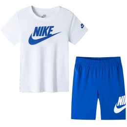 NIKE 耐克 兒童純棉舒適短袖短褲 2件套