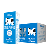 天润（terun） 新疆浓缩纯牛奶整箱 MINI砖营养早餐奶常温180g*12盒