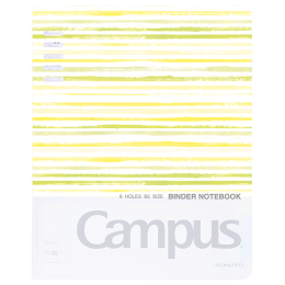 国誉(KOKUYO)B5活页笔记本子水彩絮语Campus紧凑型活页本内含40张横线活页纸 黄色 WSG-RUDP11Y