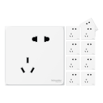 Schneider Electric 施耐德電氣 皓呈系列 五孔插座 10只裝