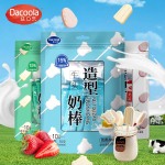 dacoola達(dá)口樂牛頭草莓雪糕造型奶棒糖萌趣糖果網(wǎng)紅爆款休閑零食