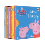 小豬佩奇 Peppa Pig little Library 6冊(cè)手掌紙板書 粉紅豬小妹 啟蒙認(rèn)知英文原版 小小圖書館 兒童啟蒙繪本 睡前故事書籍 綠山墻