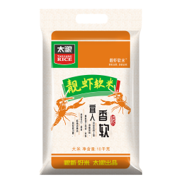 太粮 靓虾软米 油粘米 籼米 大米 20斤装南方长粒米