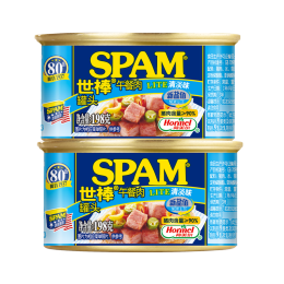 SPAM 世棒 午餐肉罐頭清淡口味198g*2罐